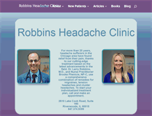 Tablet Screenshot of chicagoheadacheclinic.com